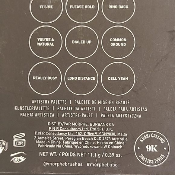 MORPHE9K KHAKI CALLING ARTISTRY PALETTE - Picture 9 of 10